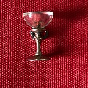 VTG I STG I Cocktail Glass with Cherry Inside